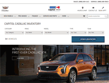 Tablet Screenshot of cap-cadillac.com